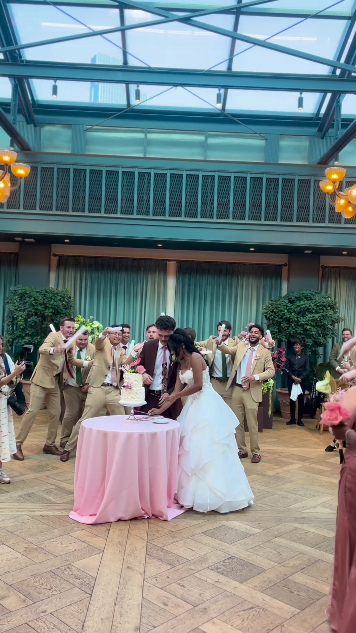 Wedding reception at The Book Tower Detroit in Detroit, MI, Michigan