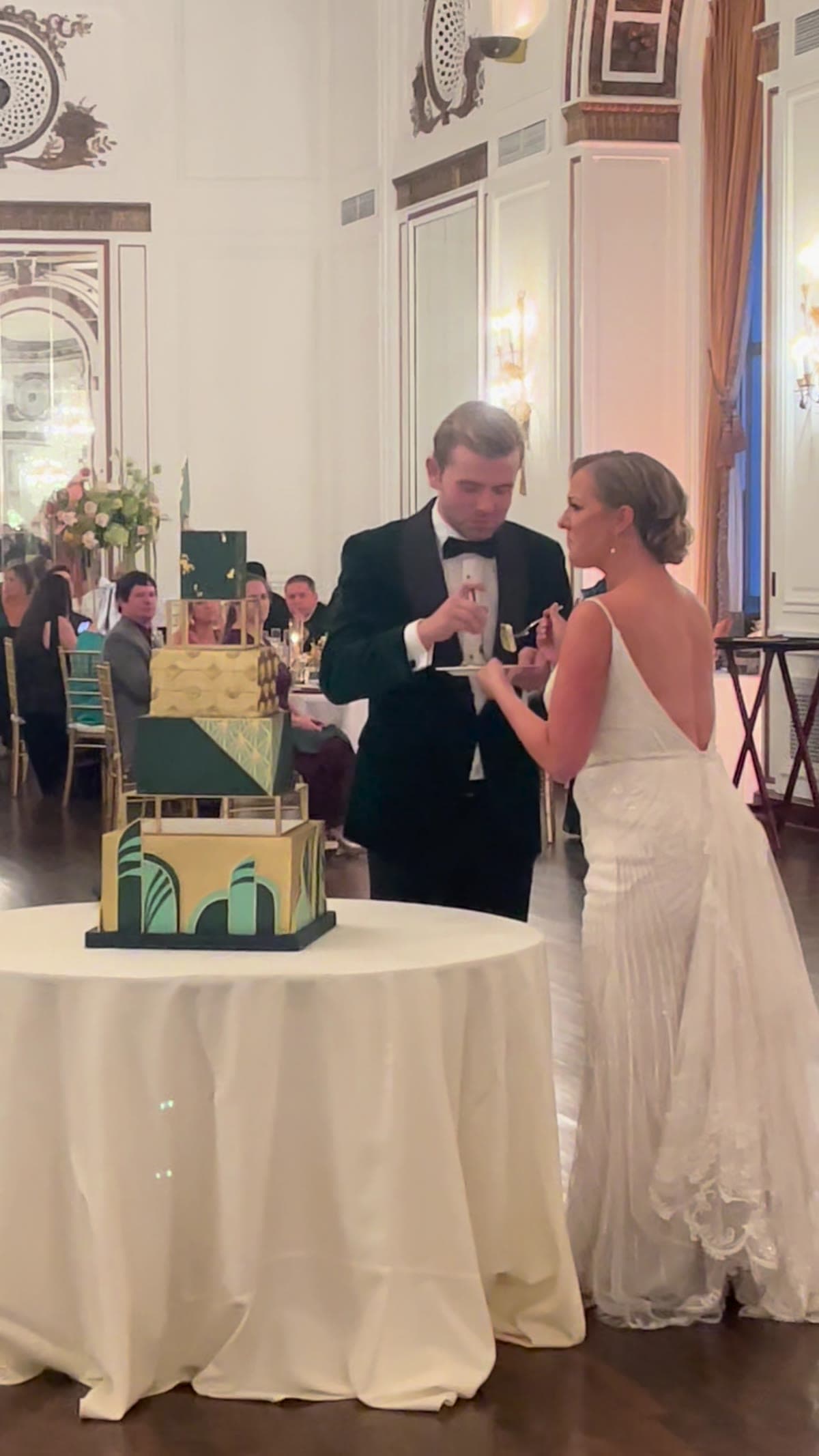 Wedding reception at Colony Club in Detroit, MI, Michigan